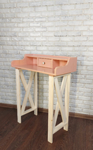 Консоль, Туалетный столик СТ-003 Розовый персик/Светлая Хижина